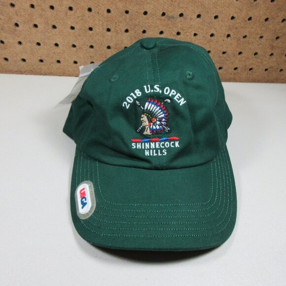 USGA mens green 2018 Shinnecock Hills US Open strapback golf hat NWT - Picture 1 of 6